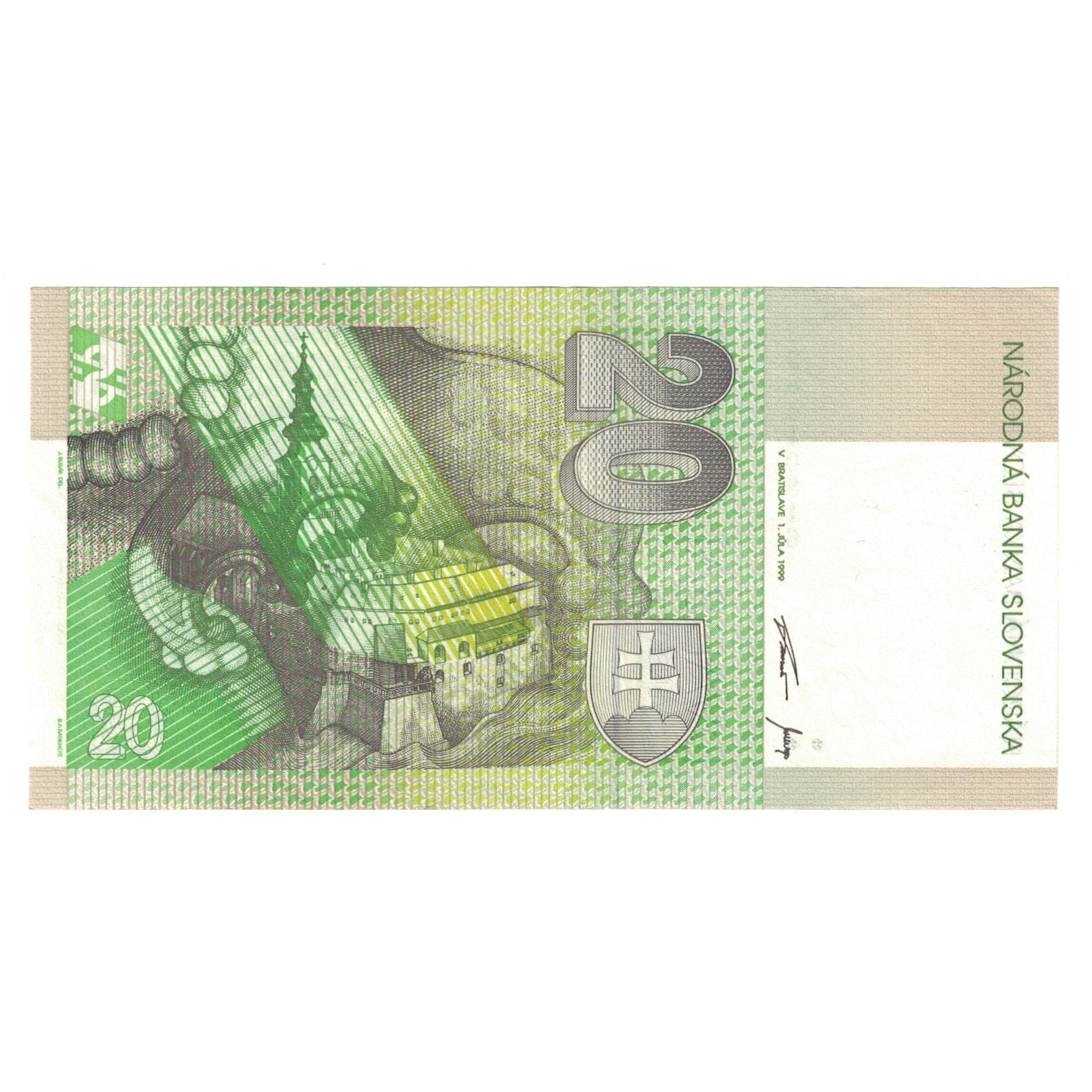 Banknote, Slovakia, 20 Korun, 1999, 1999-07-01, KM:20d, UNC(65-70)