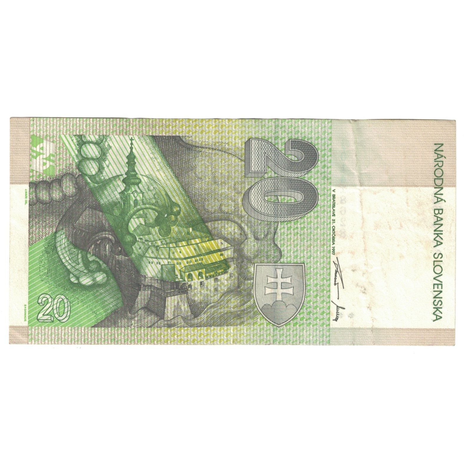 Banknote, Slovakia, 20 Korun, 1999, 1999-07-01, KM:20d, AU(50-53)
