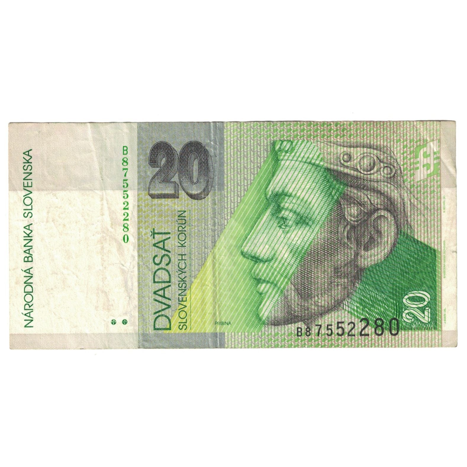 Banknote, Slovakia, 20 Korun, 1999, 1999-07-01, KM:20d, AU(50-53)