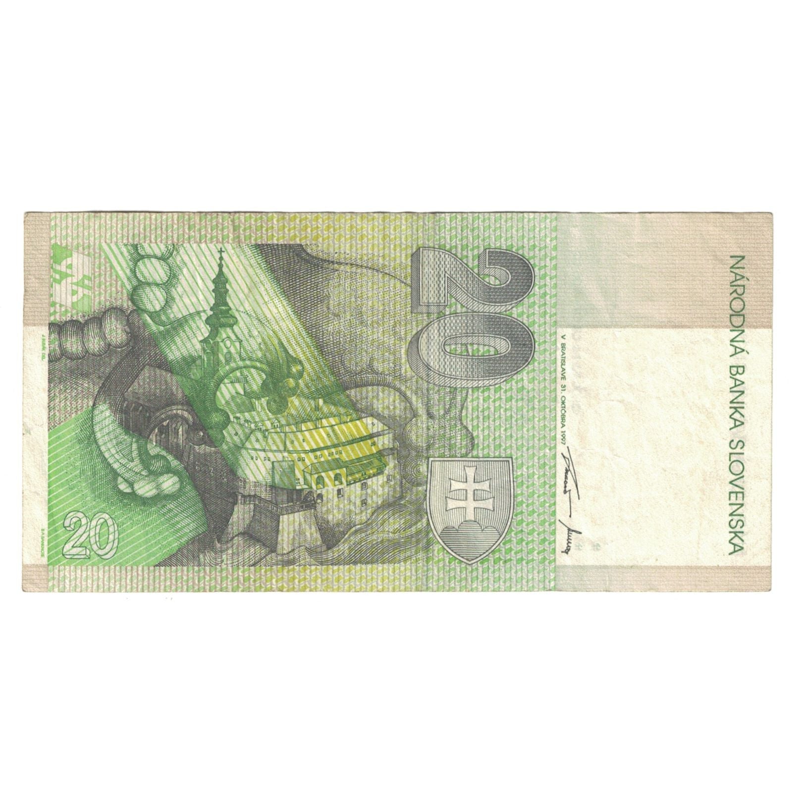 Banknote, Slovakia, 20 Korun, 1999, 1999-07-01, KM:20d, AU(50-53)