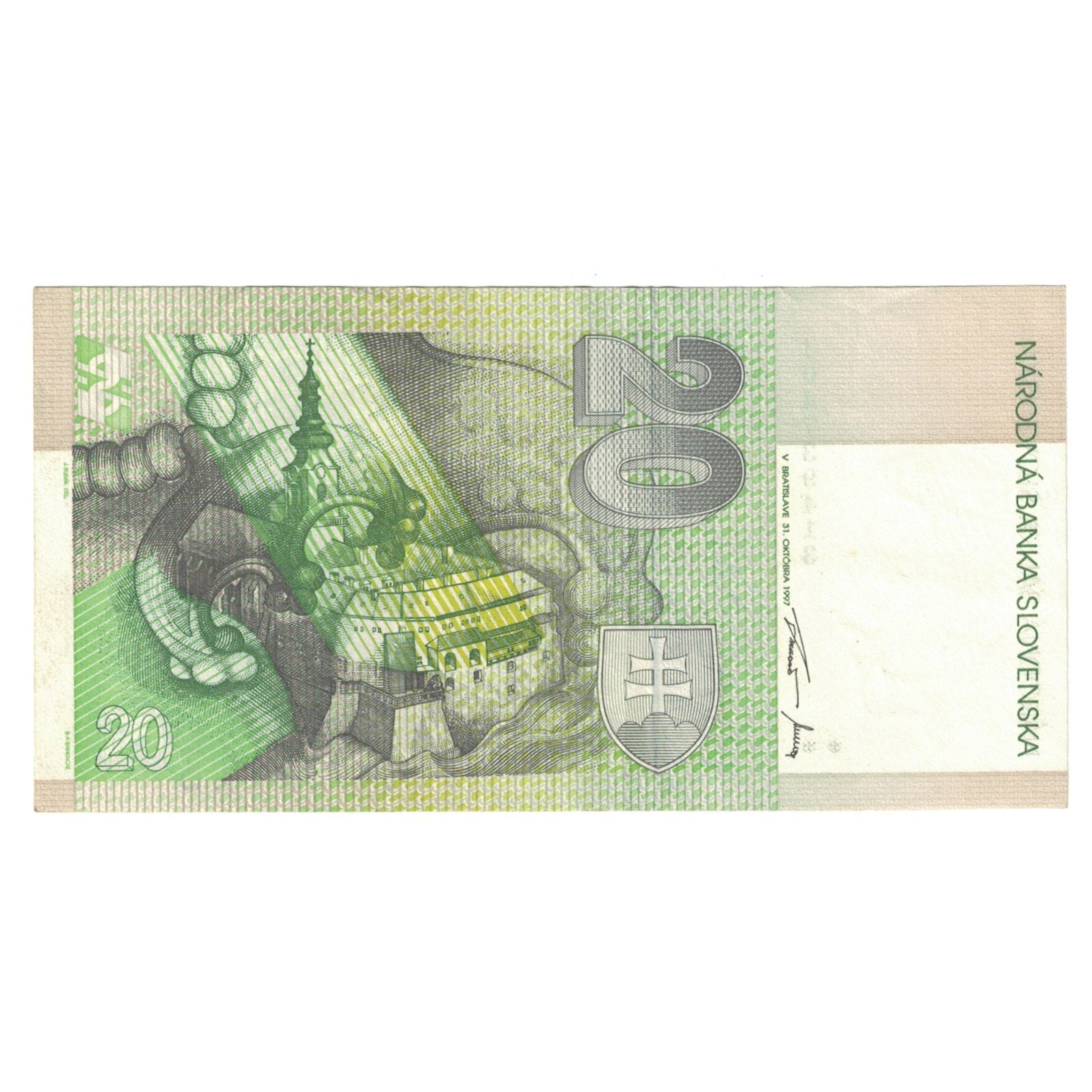 Banconote, Slovacchia, 20 Korun, 1997, 1997-10-31, KM:20c, SPL-