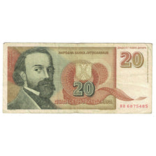 Banknote, Yugoslavia, 20 Novih Dinara, 1994, 1994-03-03, KM:150, VF(30-35)
