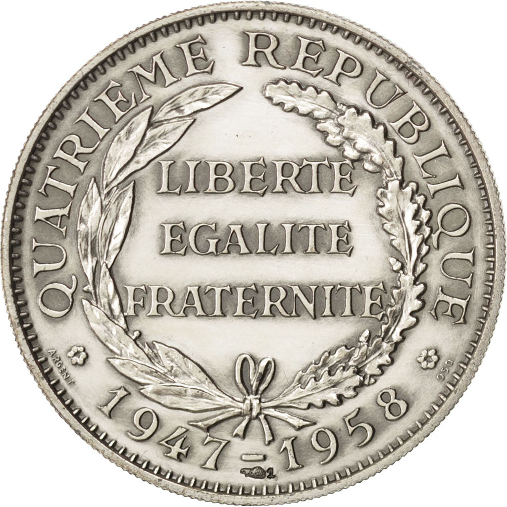 France, Medal, French Fourth Republic, History, MS(60-62), Silver