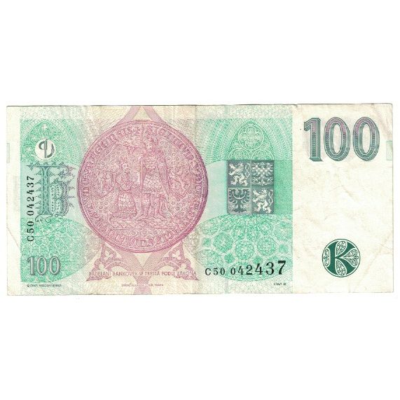 Banknote, Czech Republic, 100 Korun, 1997, KM:18, AU(50-53)