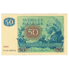 Geldschein, Schweden, 50 Kronor, 1990, KM:53d, SS