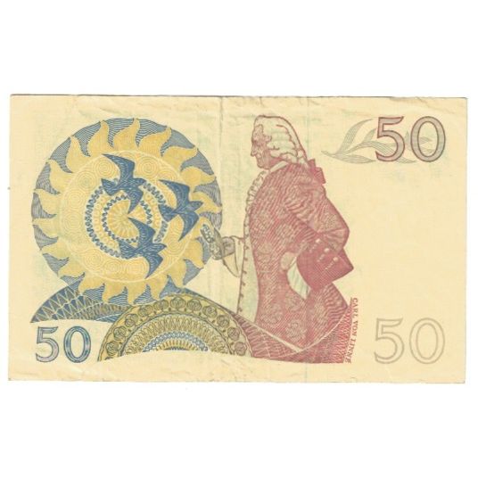 Geldschein, Schweden, 50 Kronor, 1990, KM:53d, SS
