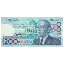 Banknote, Morocco, 200 Dirhams, 1987, 1987-07-14, KM:66b, AU(55-58)