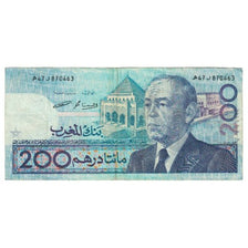 Banconote, Marocco, 200 Dirhams, 1987, 1987-07-14, KM:66c, BB