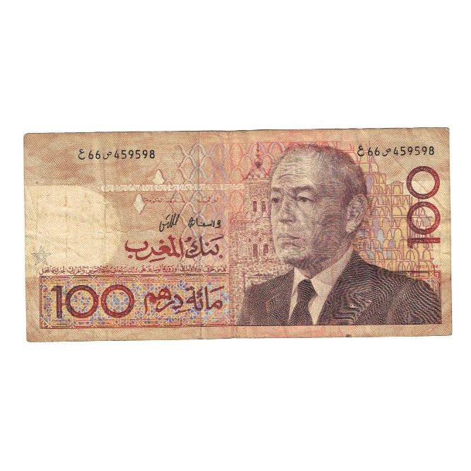 Banknote, Morocco, 100 Dirhams, 1987, 1987-07-14, KM:65a, VF(30-35)
