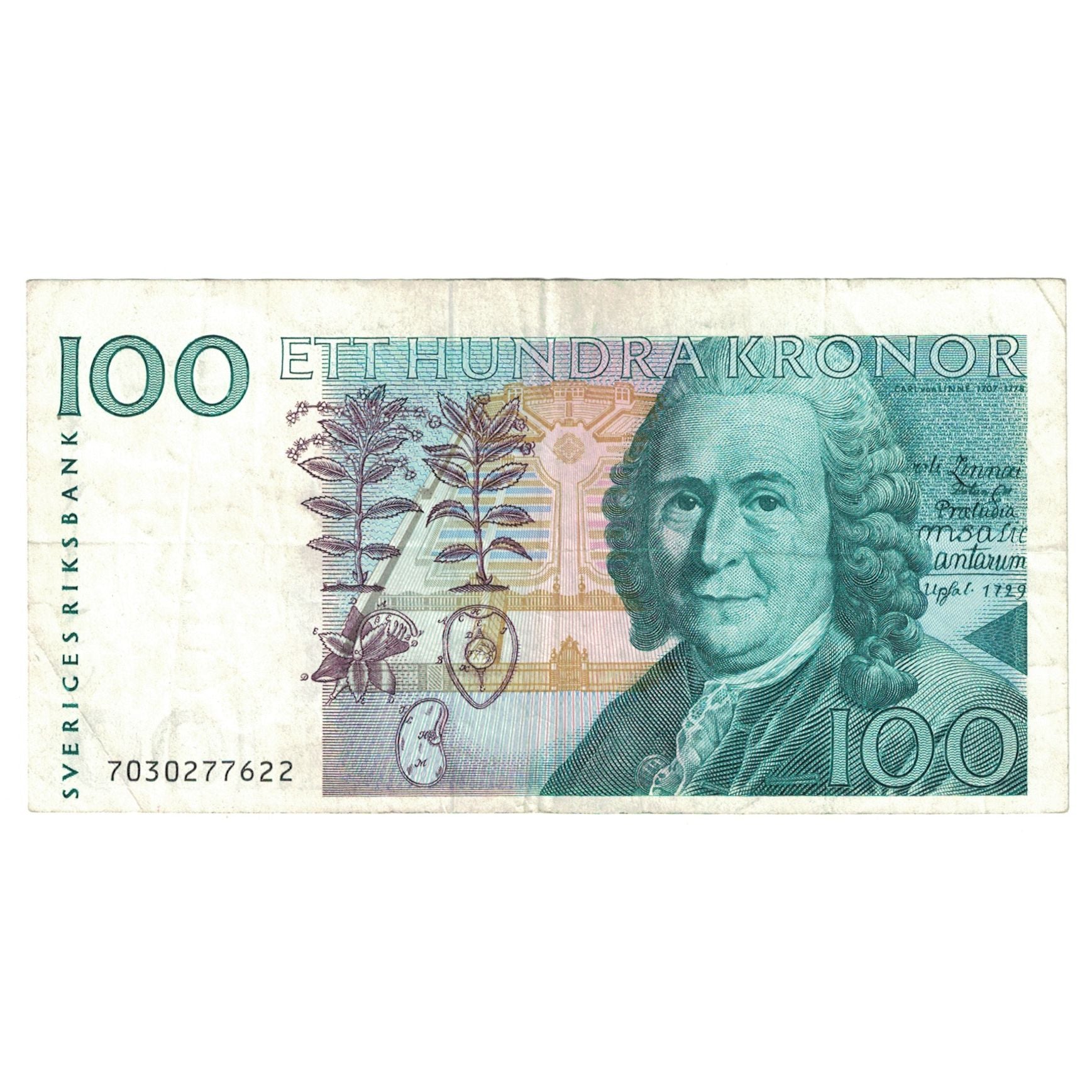Banconote, Svezia, 100 Kronor, KM:65a, BB