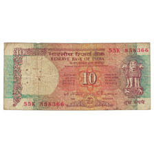 Nota, Índia, 10 Rupees, KM:88f, VF(20-25)