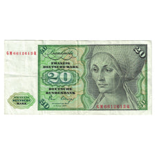 Biljet, Federale Duitse Republiek, 20 Deutsche Mark, 1980, 1980-01-02, KM:32d