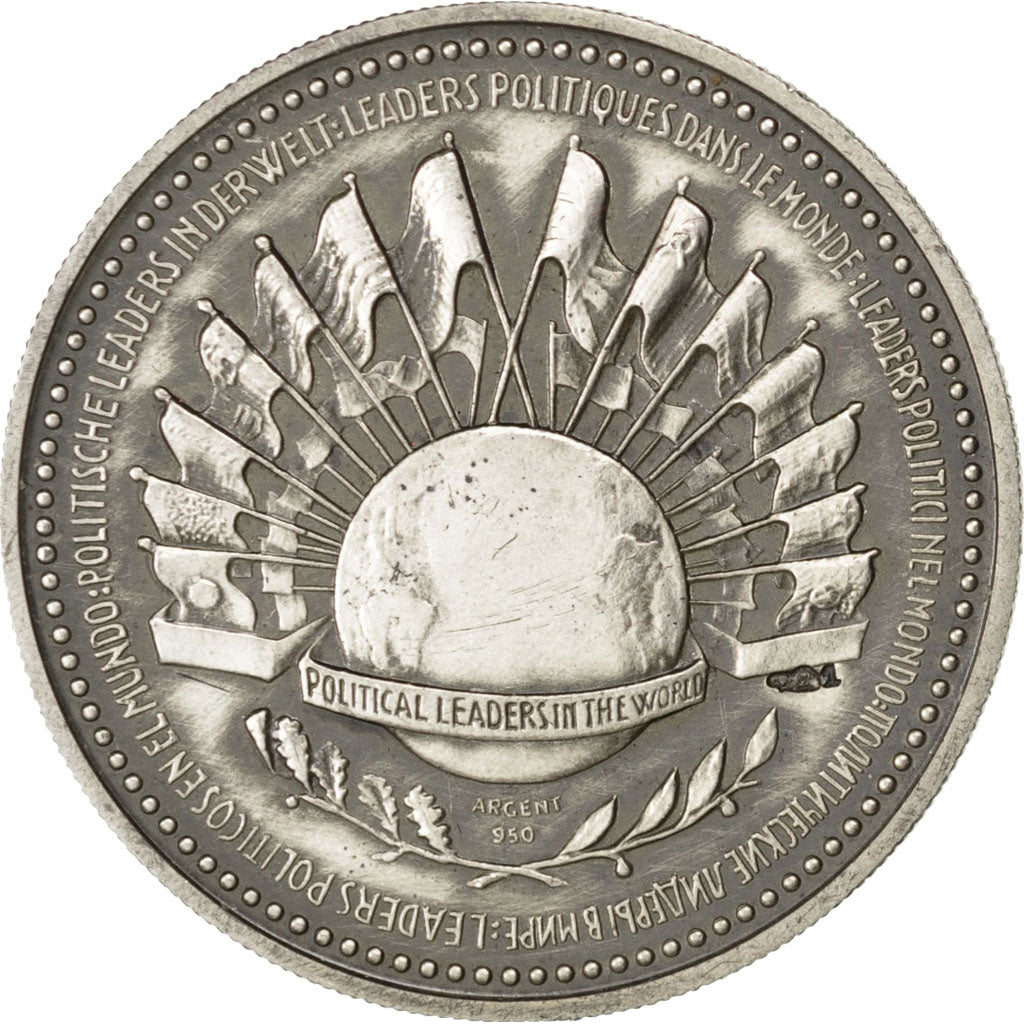 FRANCE, History, French Fifth Republic, Medal, MS(60-62), Silver, 30, 14.90