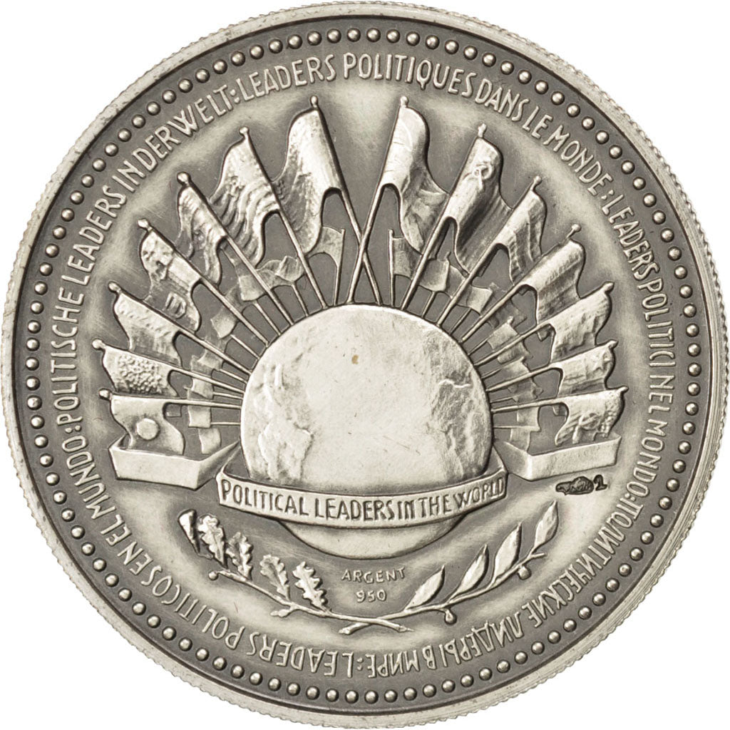 FRANCE, History, French Fifth Republic, Medal, AU(50-53), Silver, 30, 15.00