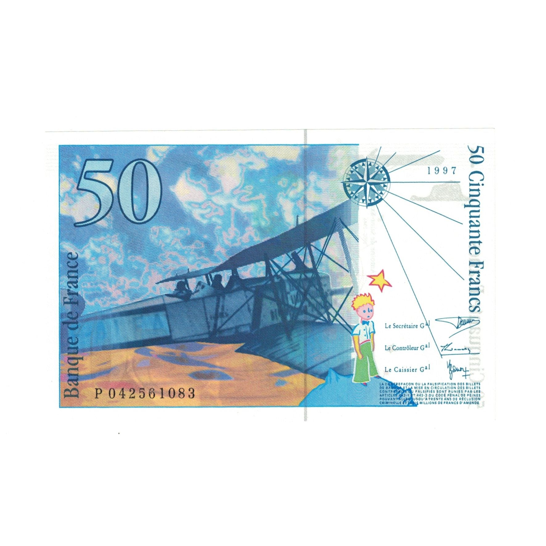 Francia, 50 Francs, St Exupéry, 1997, FDS, Fayette:73.4, KM:157Ad