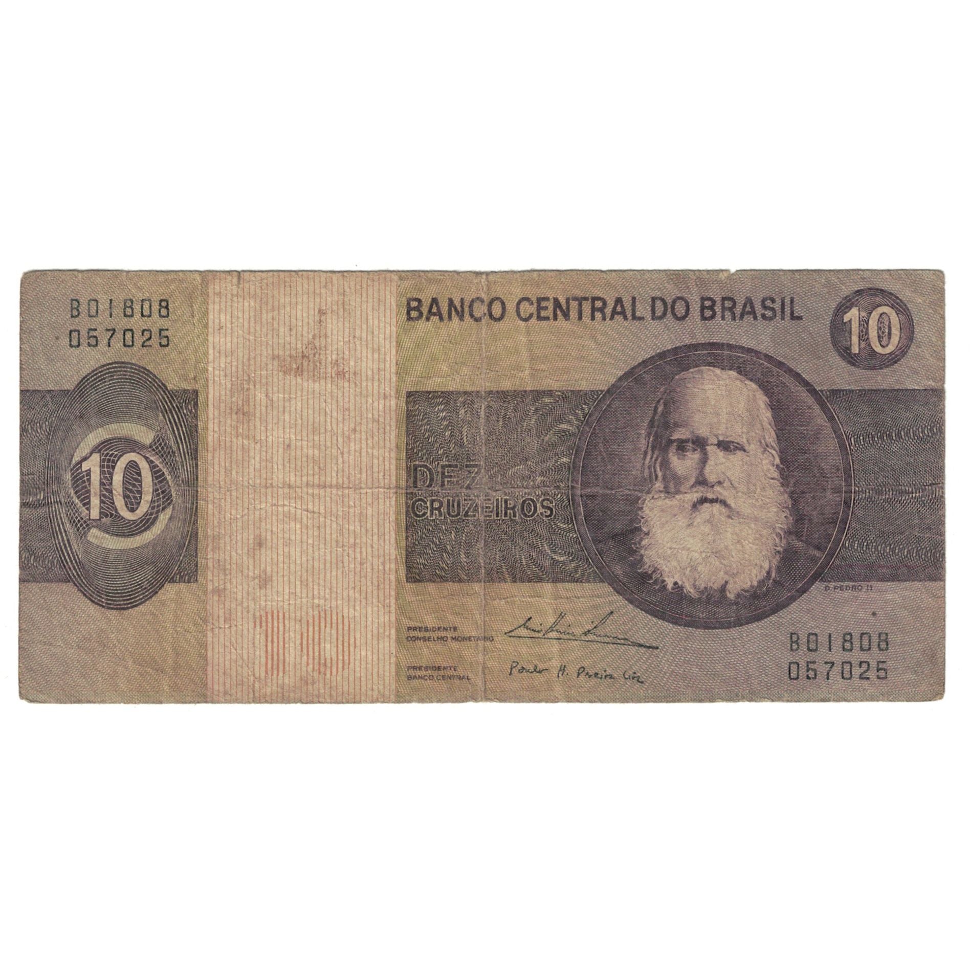 Biljet, Brazilië, 10 Cruzeiros, KM:193c, B