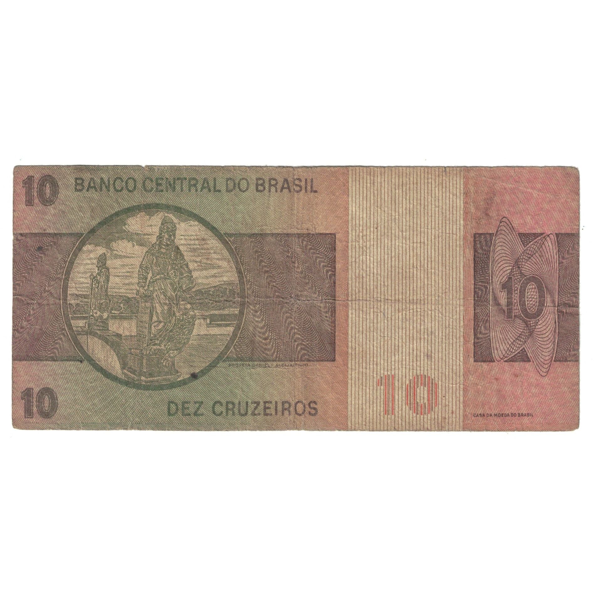 Biljet, Brazilië, 10 Cruzeiros, KM:193c, B