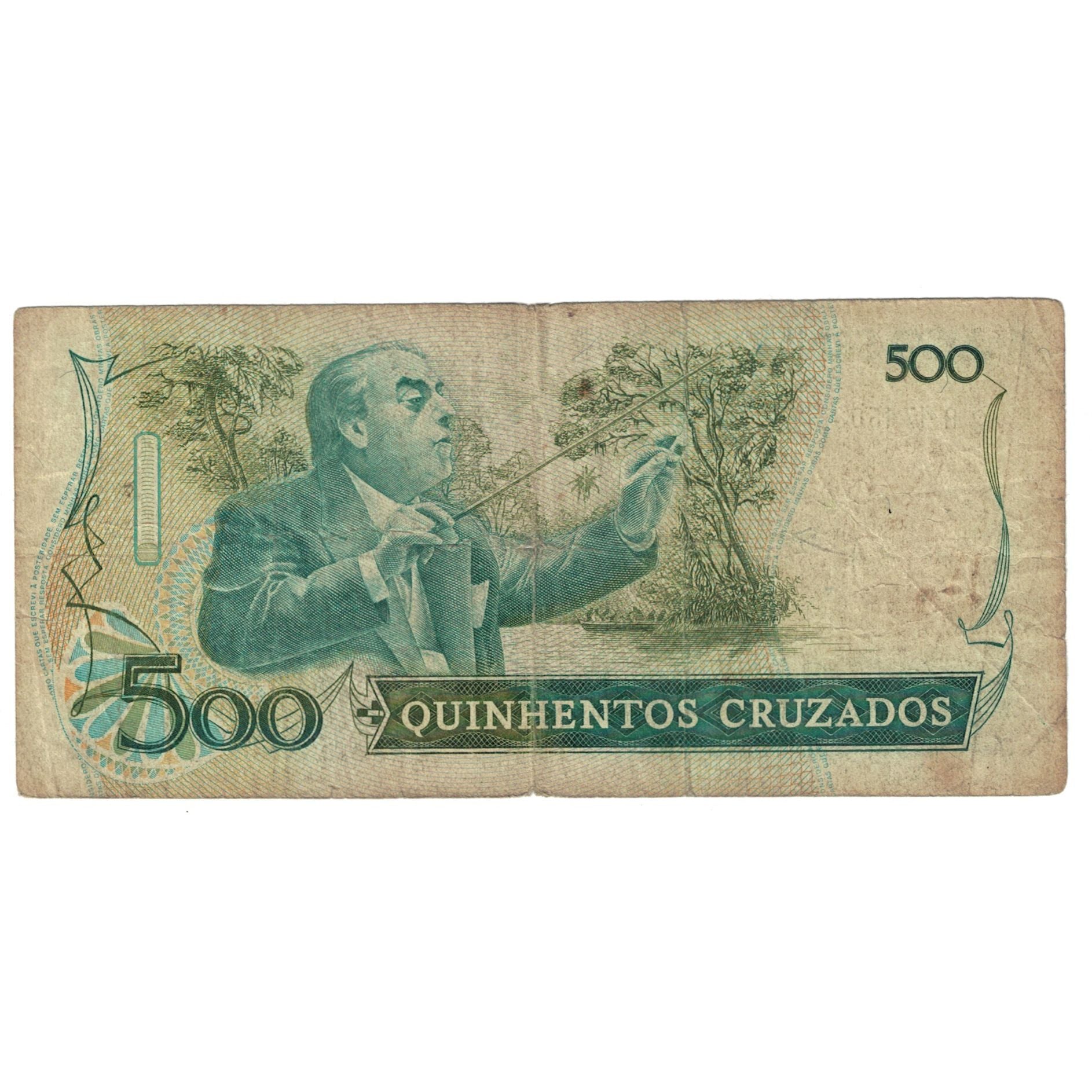 Biljet, Brazilië, 500 Cruzados, KM:212c, TB