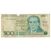 Biljet, Brazilië, 500 Cruzados, KM:212c, AB