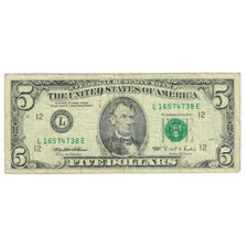 Banknote, United States, Five Dollars, 1995, Undated (1995), KM:4107, VF(20-25)