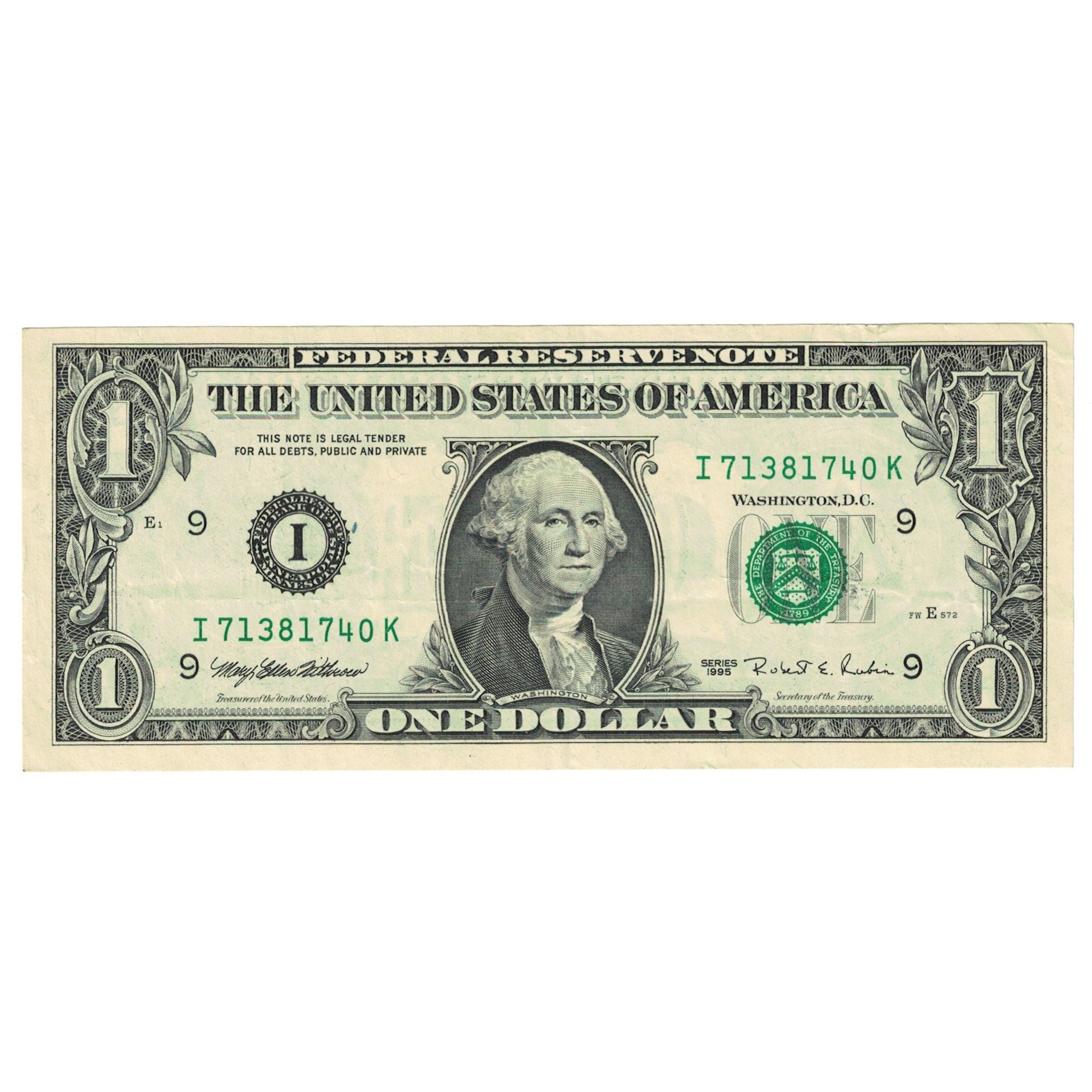 Banconote, Stati Uniti, One Dollar, 1995, Undated (1995), KM:4249, SPL-