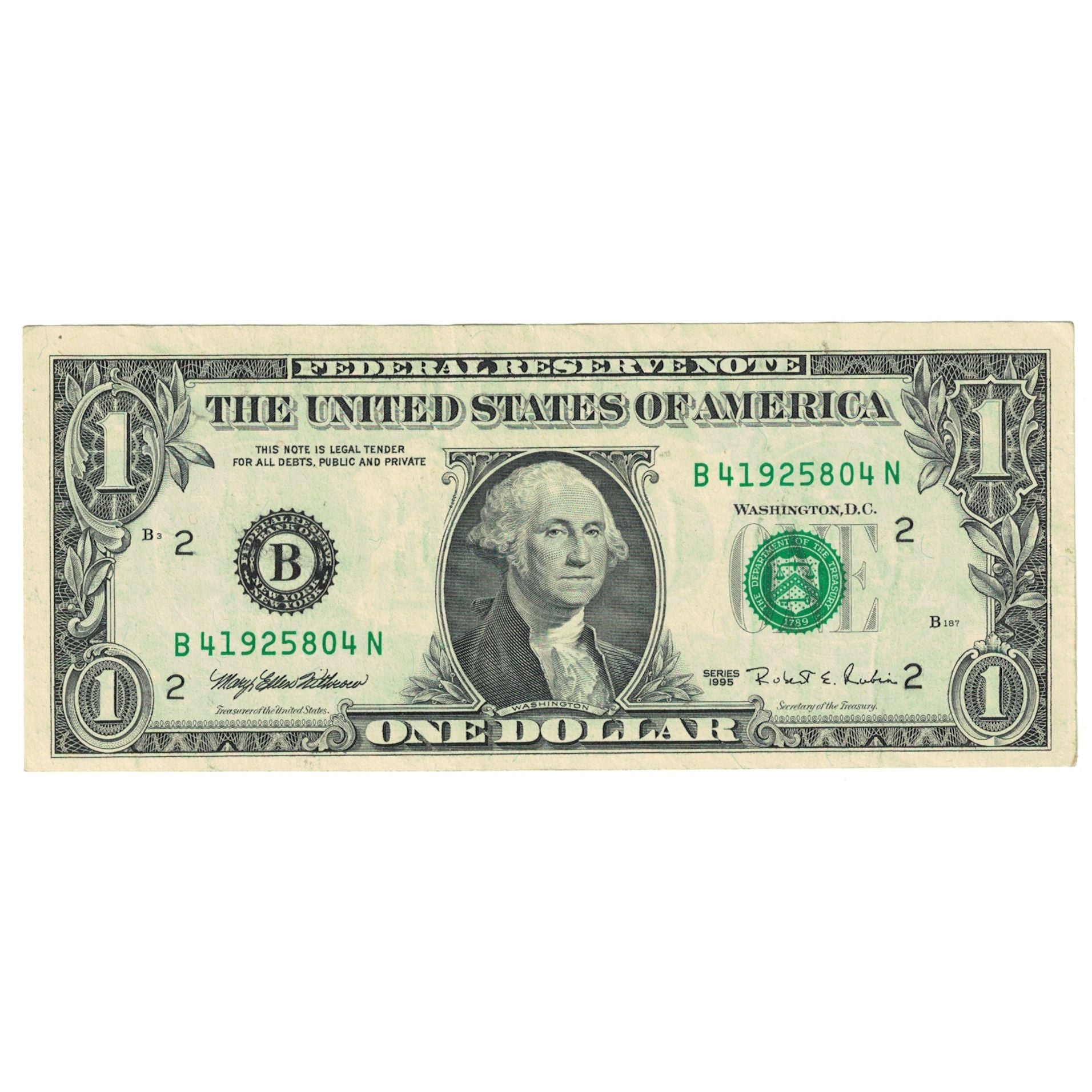 Banknote, United States, One Dollar, 1995, Undated (1995), KM:4236, AU(55-58)