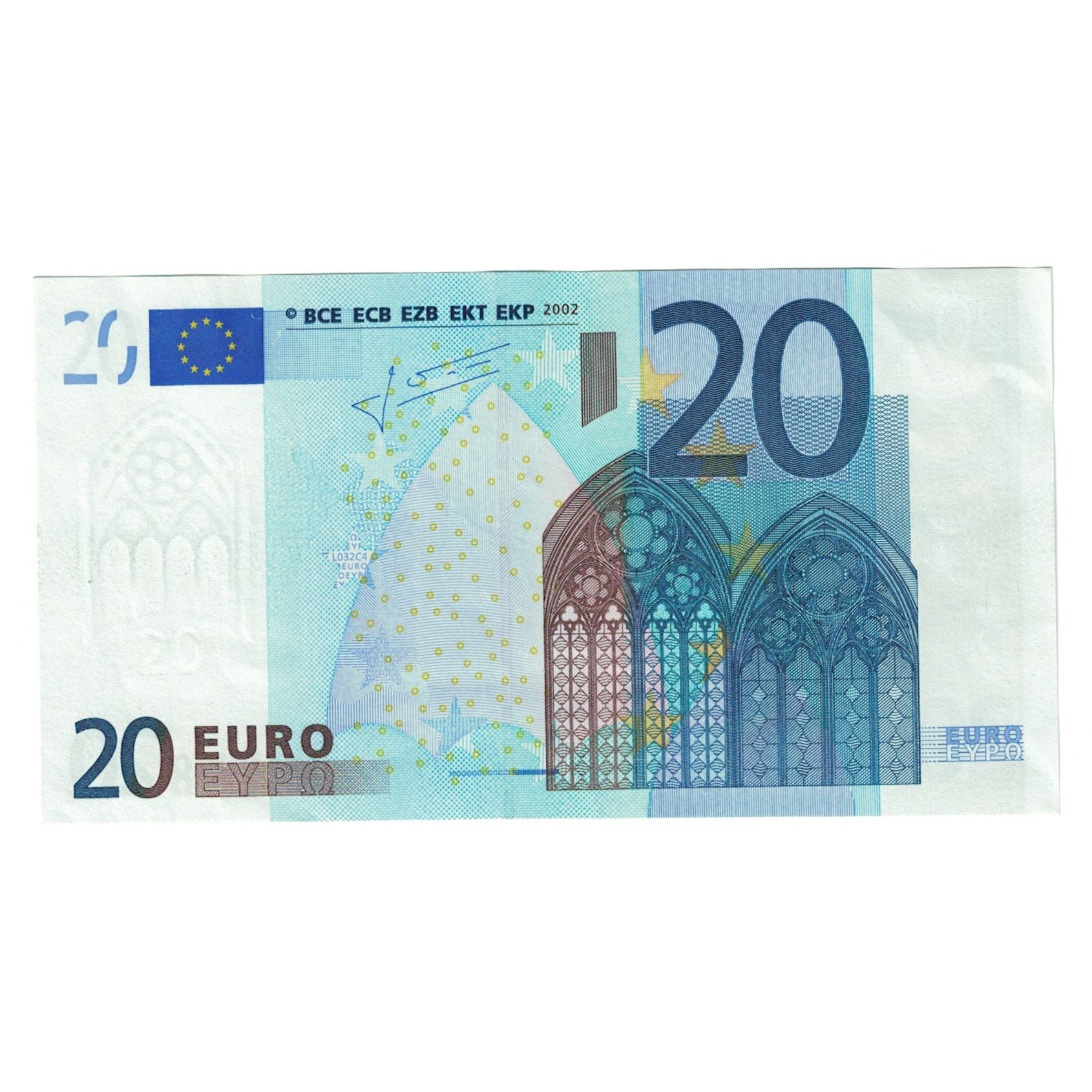 European Union, 20 Euro, 2002, 2002, Fauté, KM:3u, UNC(63), U24910830068