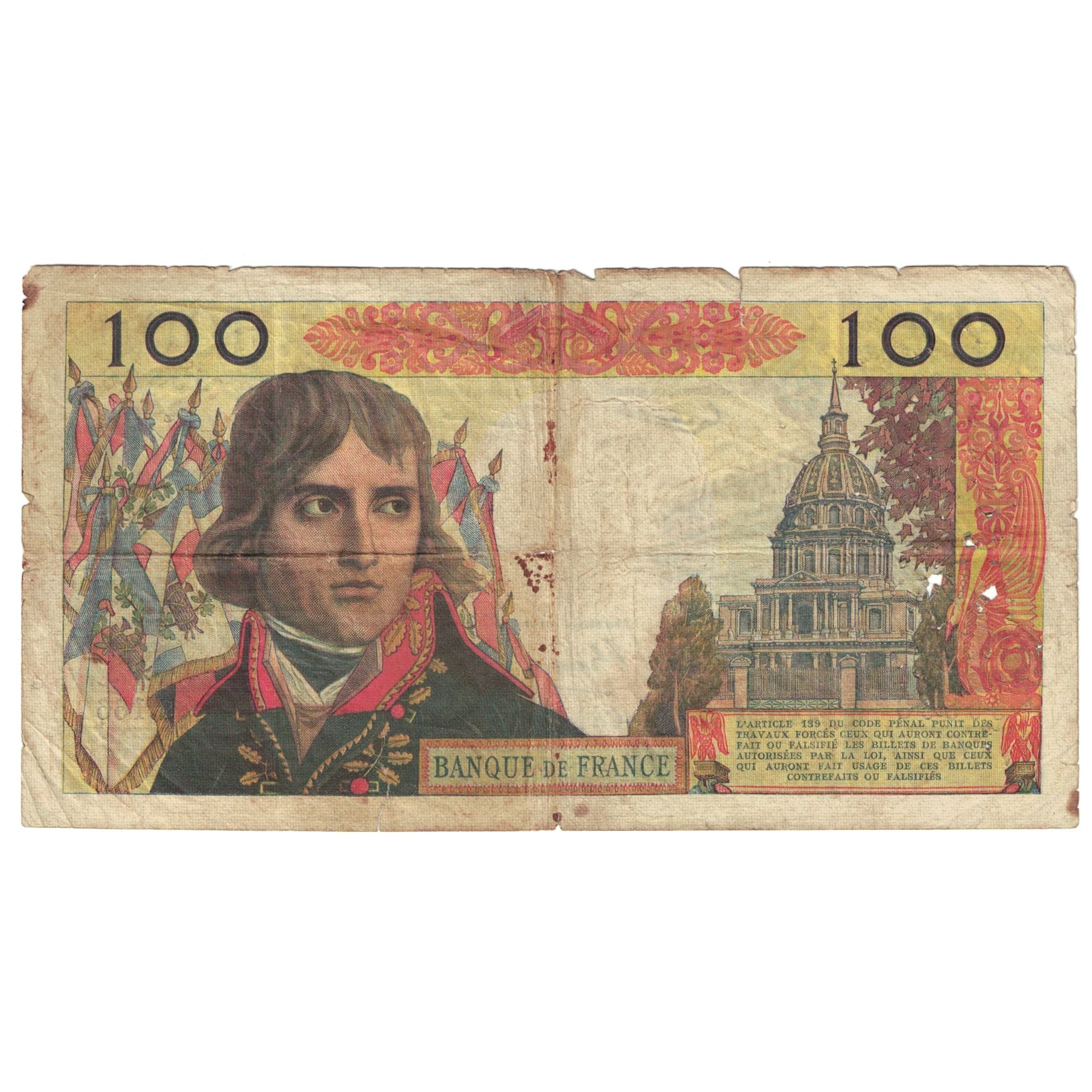 Francia, 100 Nouveaux Francs, Bonaparte, 1962, Z.166, B, Fayette:59.15, KM:144a