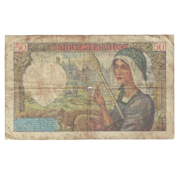 Frankrijk, 50 Francs, Jacques Coeur, 1940, H.10, Première date, B