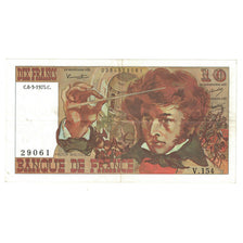 Francja, 10 Francs, Berlioz, 1975, V.154, AU(55-58), Fayette:63.9, KM:150b