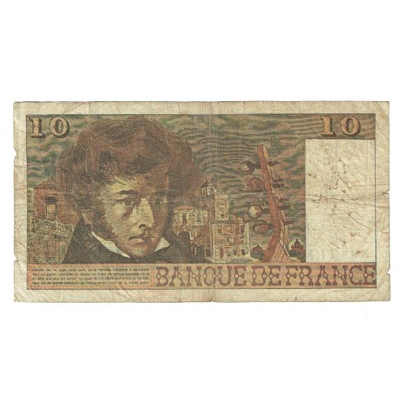 Francia, 10 Francs, Berlioz, 1975, Q.205, D, Fayette:63.11, KM:150b