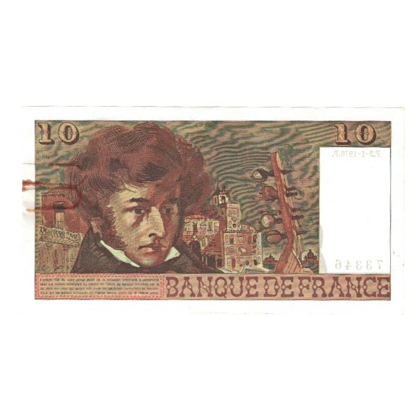 Francia, 10 Francs, Berlioz, 1976, Y.279, MB, Fayette:63.16, KM:150c