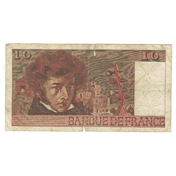 França, 10 Francs, Berlioz, 1976, L.289, AG(1-3), Fayette:63.19, KM:150c