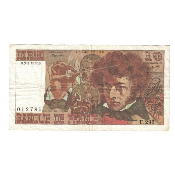 Frankrijk, 10 Francs, Berlioz, 1977, U.296, TTB, Fayette:63.21, KM:150c