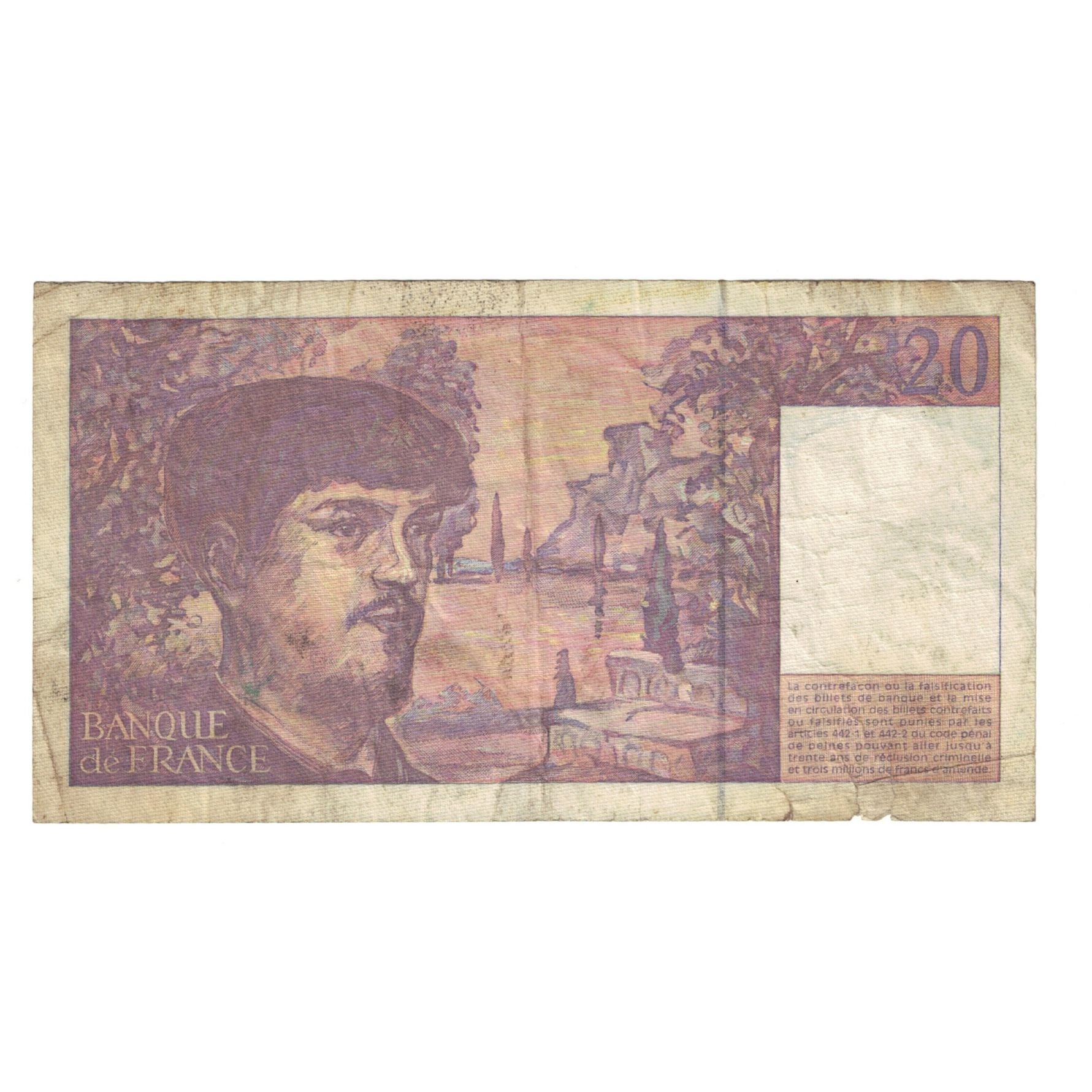 Francia, 20 Francs, Debussy, 1997, A.054, D, Fayette:66ter.02A54, KM:151i