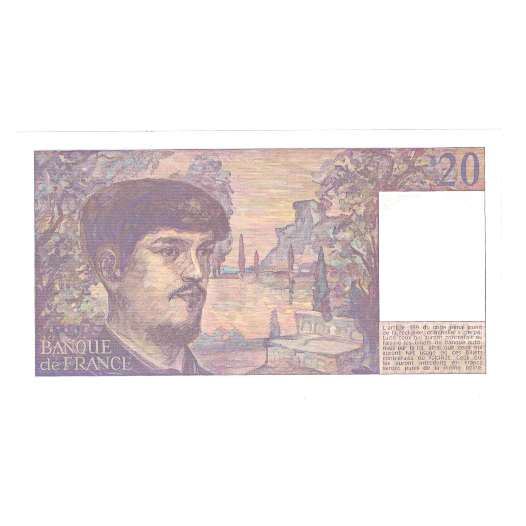 France, 20 Francs, Debussy, 1988, A.023, PREMIER ALPHABET, UNC(65-70)