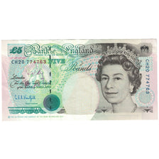 Billete, 5 Pounds, 1990, Gran Bretaña, UNdated (1990), KM:382b, EBC+