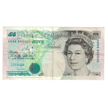 Banknote, Great Britain, 5 Pounds, 1990, UNdated (1990), KM:382b, AU(55-58)