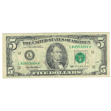 Banknot, USA, Five Dollars, 1995, Undated (1995), KM:4107, EF(40-45)