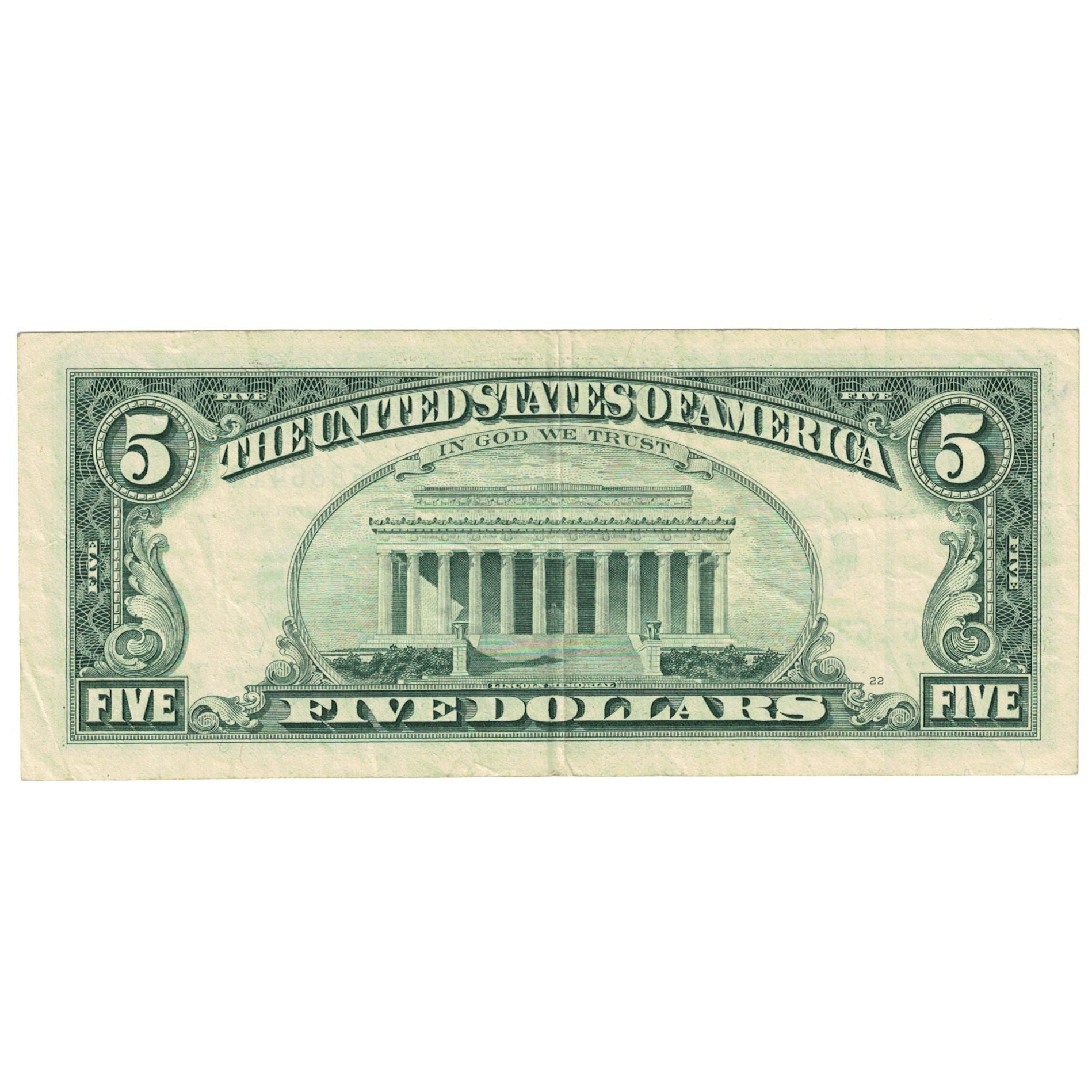 Geldschein, Vereinigte Staaten, Five Dollars, 1995, Undated (1995), KM:4102, SS