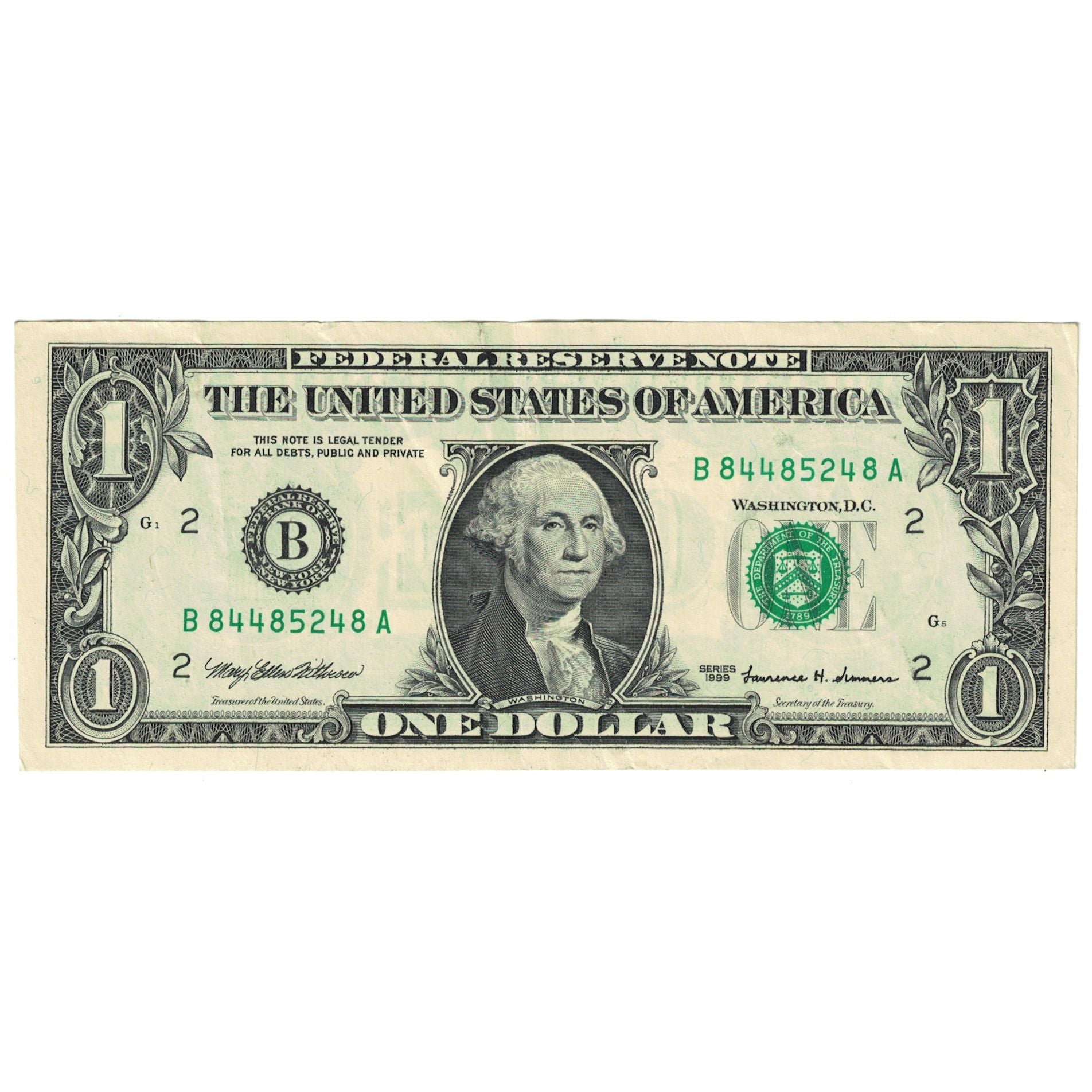 Banknote, United States, One Dollar, 1999, KM:4501, EF(40-45)