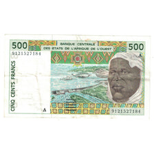 Billet, West African States, 500 Francs, KM:110Aa, TTB