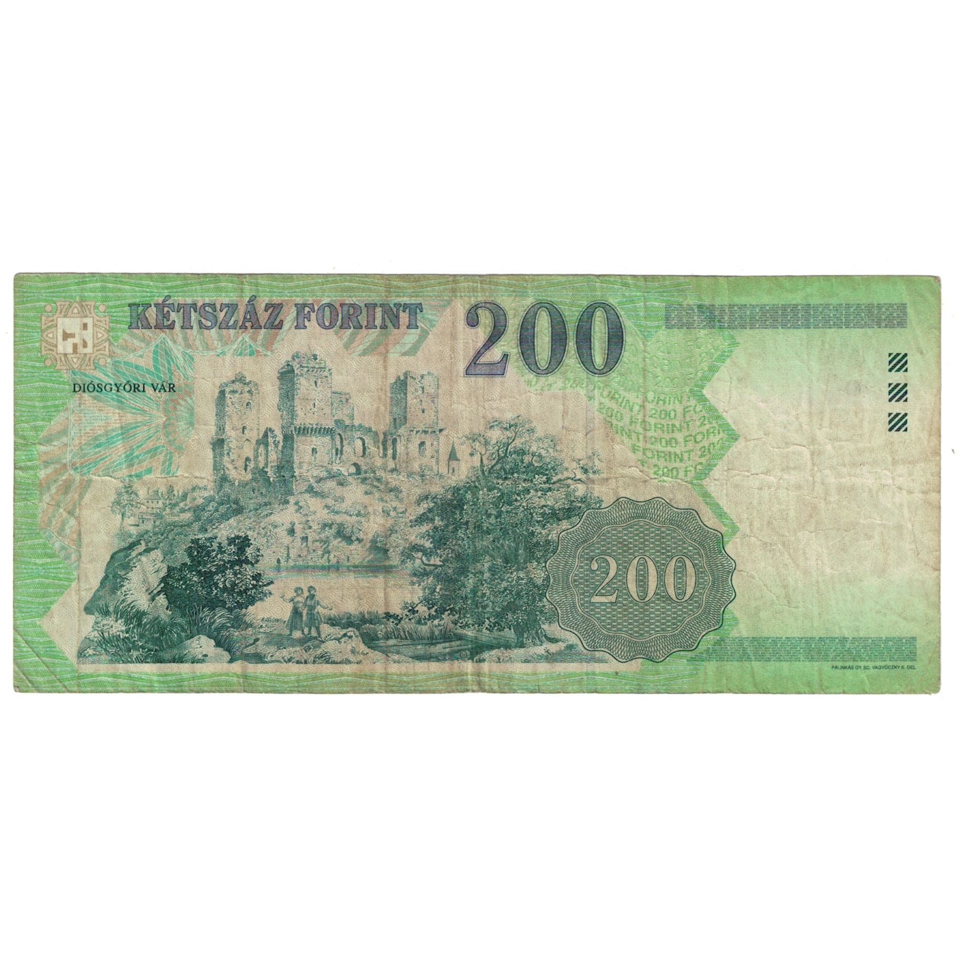 Banknot, Węgry, 200 Forint, 2003, Undated (2003), KM:187c, EF(40-45)