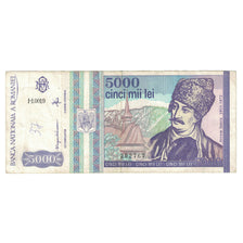 Banknote, Romania, 5000 Lei, 1993, Mai 1993, KM:104a, VF(30-35)