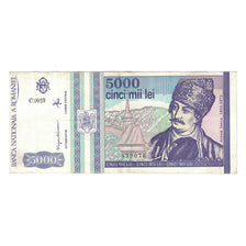 Banknote, Romania, 5000 Lei, 1993, Mai 1993, KM:104a, AU(50-53)