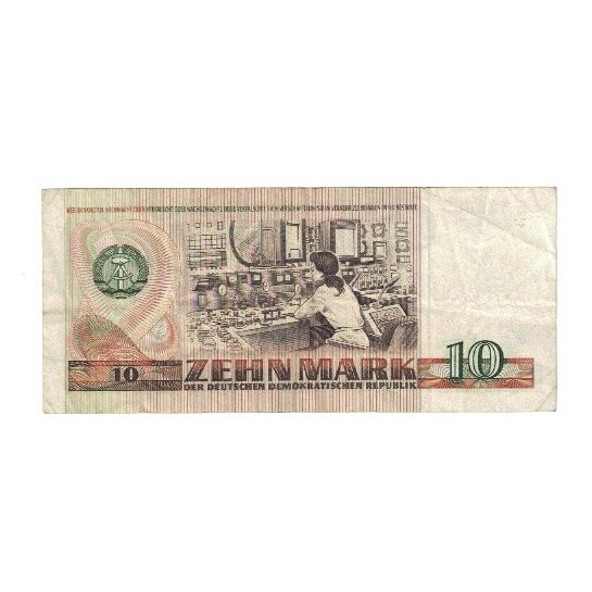 Banknote, Germany - Democratic Republic, 10 Mark, 1971, 1971, KM:28a, EF(40-45)