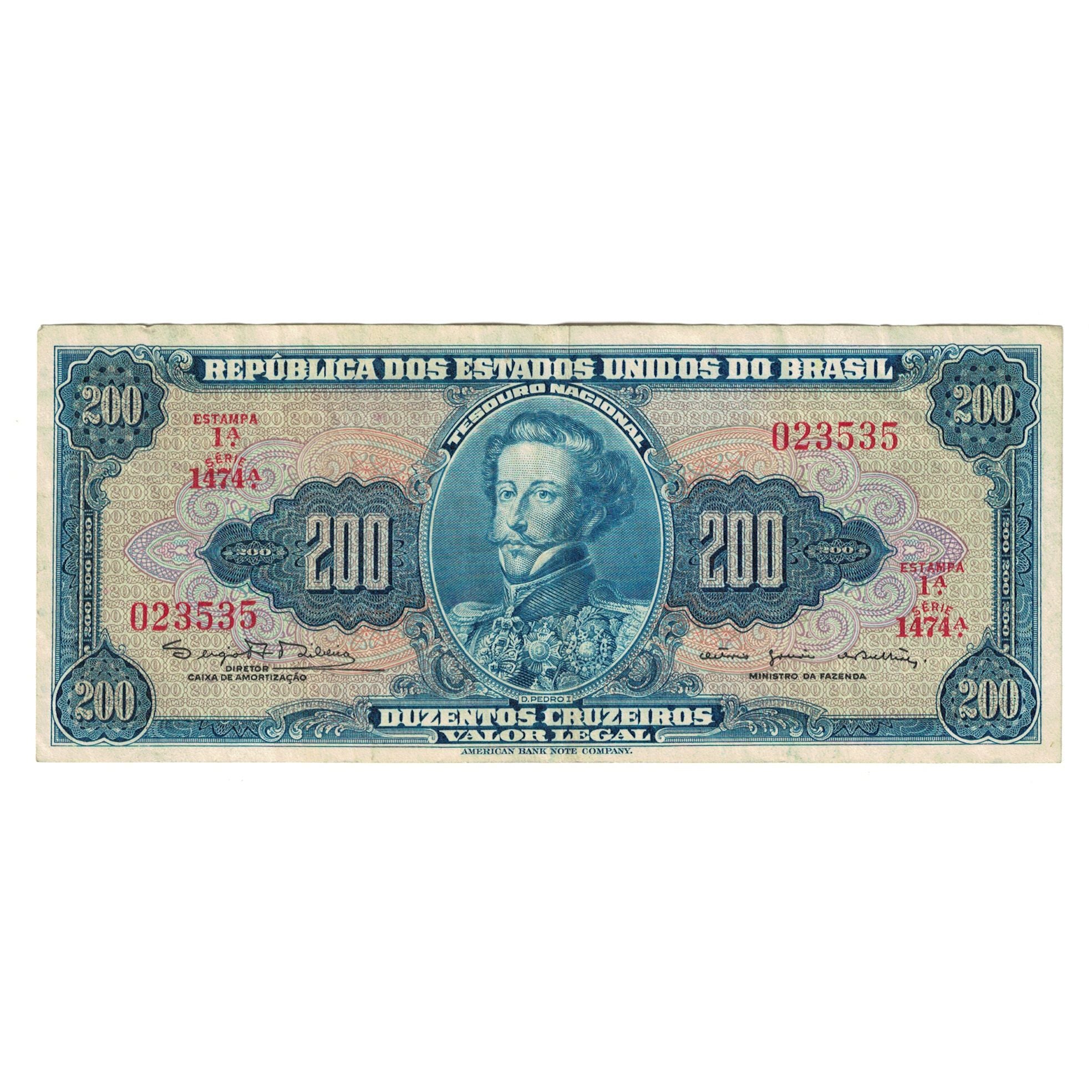 Banknote, Brazil, 200 Cruzeiros, KM:171c, AU(55-58)