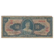 Banknote, Brazil, 50 Cruzeiros, Undated (1961), KM:169a, VF(20-25)