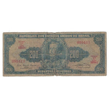 Billet, Brésil, 200 Cruzeiros, Undated (1961), KM:171a, TB