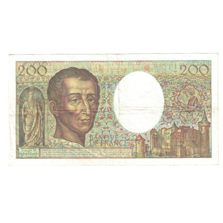 Frankrijk, 200 Francs, Montesquieu, 1989, H.070, TTB, Fayette:70.9, KM:155c